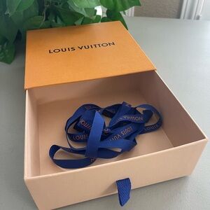 Authentic Louis Vuitton Slide Out Box 6 5/8”x 6 5/8”x 2 5/8”